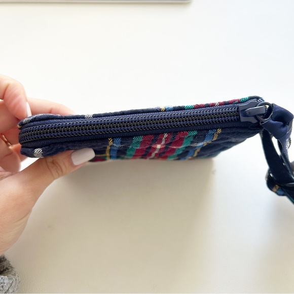 NEW Vera Bradley Scottie Dog Plaid Clip & Zip Mini Pouch Cotton - Picture 7 of 7